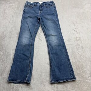 Jen7 Slim Bootcut Jeans Womens 14P Side Slit Hem Stretch Denim 7 For All Mankind
